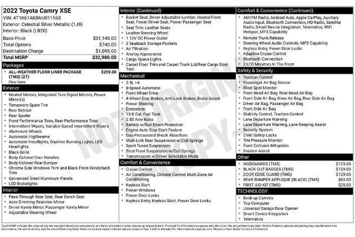 $23855 : Toyota Camry 2022 XSE 4dr Se image 2