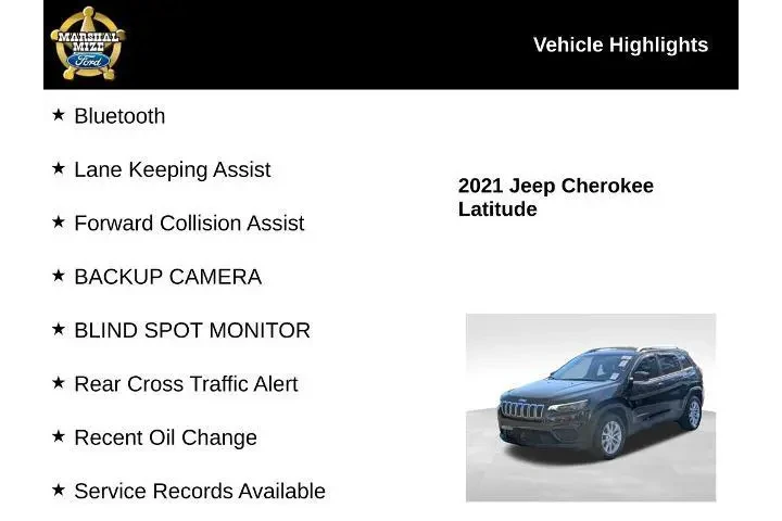 $17000 : Jeep Cherokee 2021 Latitude image 2
