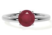 Traditional Round Ruby Ring