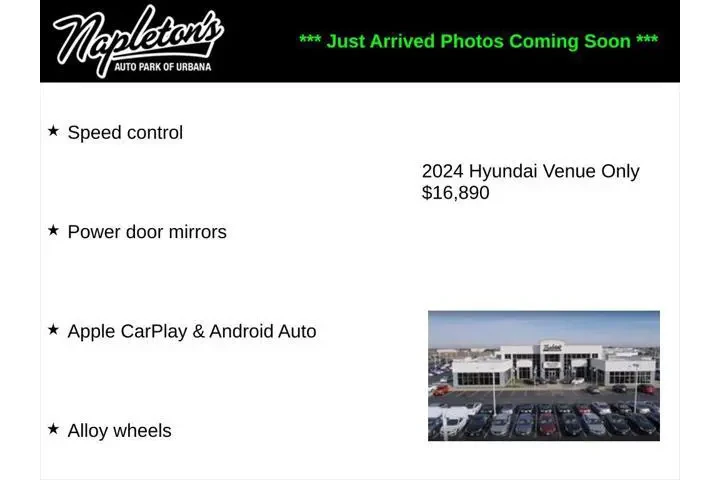 $16890 : Hyundai VENUE 2024 SEL 4dr C image 2