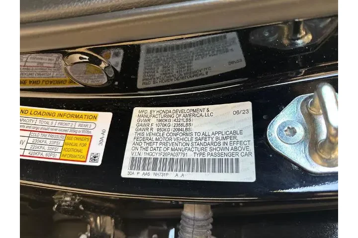 $23451 : Honda Accord 2023 LX 4dr Sed image 9