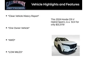 $31976 : Honda CR-V Hybrid 2024 AWD S thumbnail