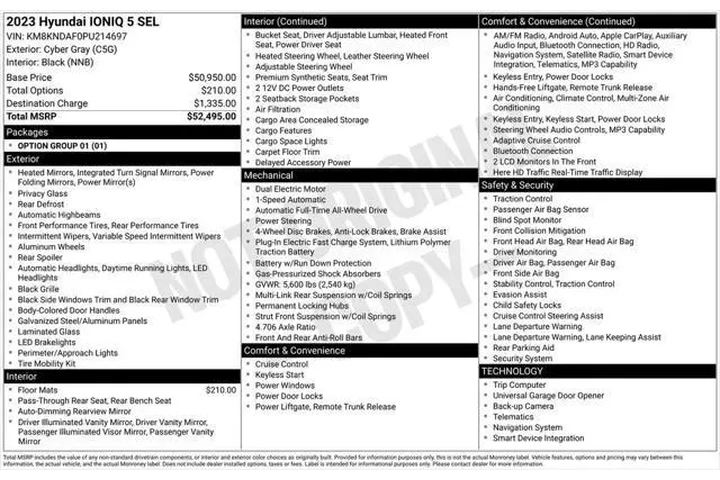 $24455 : Hyundai IONIQ 5 2023 AWD SEL image 5