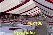 Carpas con draping decoracione en Los Angeles