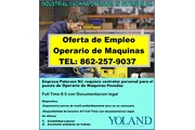 Operarios maquinas Industrial en Paterson