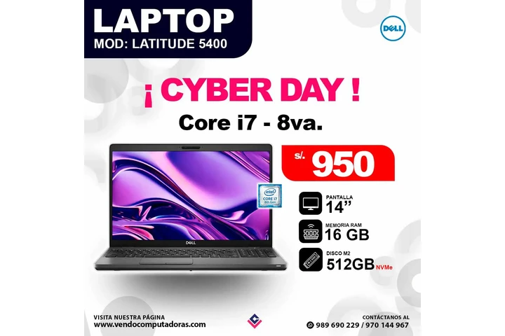 Laptop Dell Intel Core i7 - 8v image 1