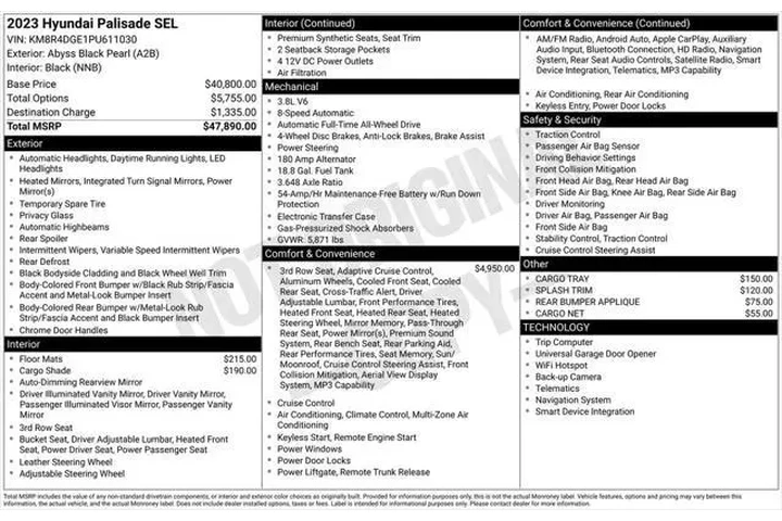 $30695 : Hyundai PALISADE 2023 AWD SE image 5