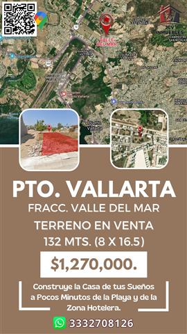 $1270000 : Terreno en Fracc Valle del Mar image 1