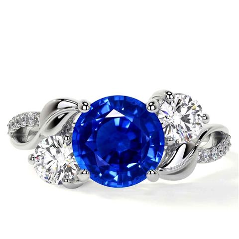 Sapphire Diamond Ring image 1