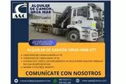 Alquiler de camión grúa hiab en Lima