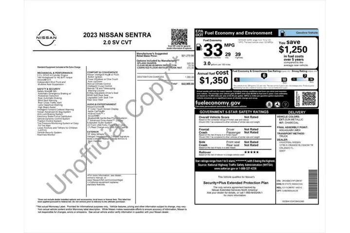 $19987 : Nissan Sentra 2023 SV 4dr Se image 4
