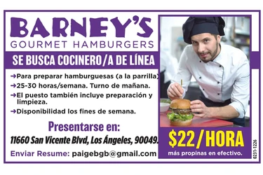 BARNEY'S GOURMET HAMBURGERS en Los Angeles