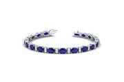Blue Sapphire Oval Bracelet