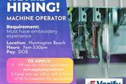 Machine Operator en Orange County