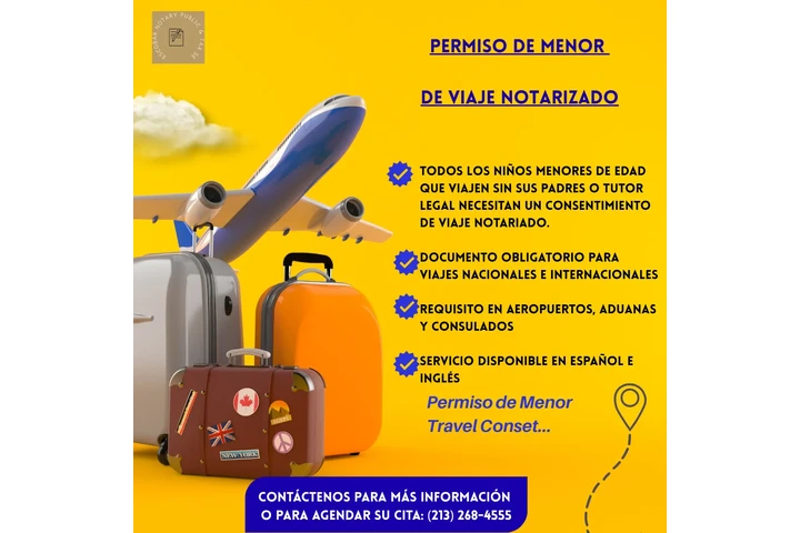 Permisos de Viaje Notariados image 1