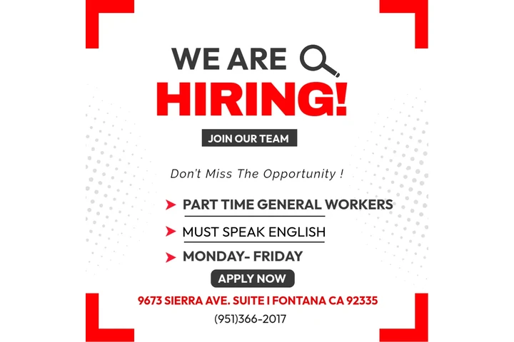 PARTIME GENERAL WORKERS image 1
