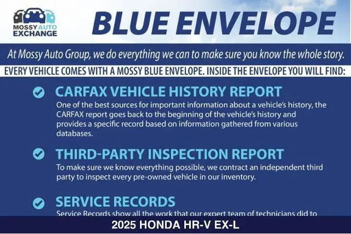 $28000 : Honda HR-V 2025 EX-L 4dr Cro image 2