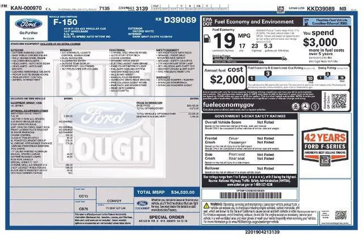 $13941 : Ford F-150 2019 4x2 XL 2dr R image 10