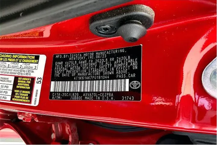 $26441 : Toyota Camry 2023 XSE 4dr Se image 8