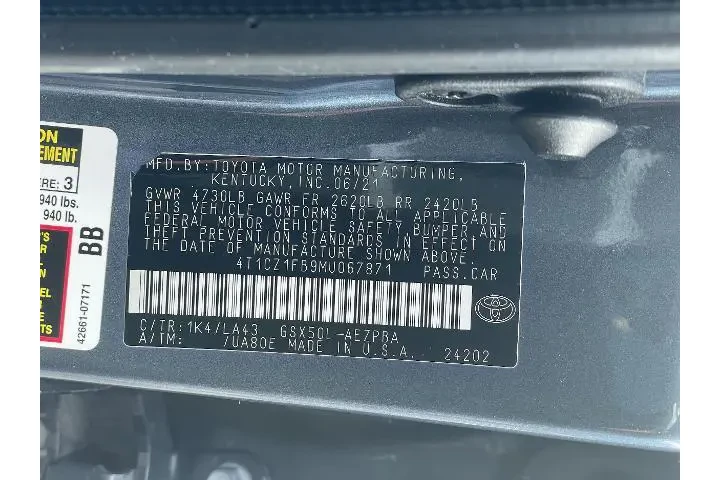 $24989 : Toyota Avalon 2021 Limited 4 image 10