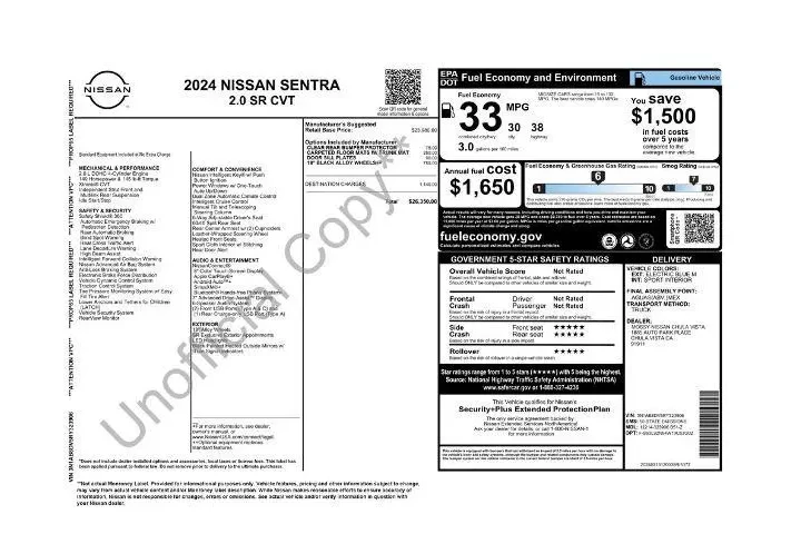 $18527 : Nissan Sentra 2024 SR 4dr Se image 3