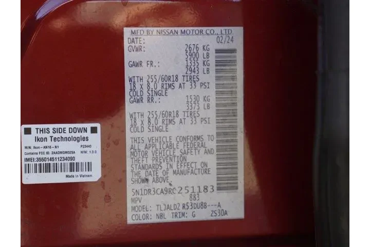 $31074 : Nissan Pathfinder 2024 SL 4d image 6