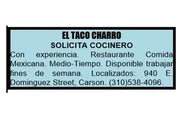 SOLICITANDO COCINERO en Los Angeles