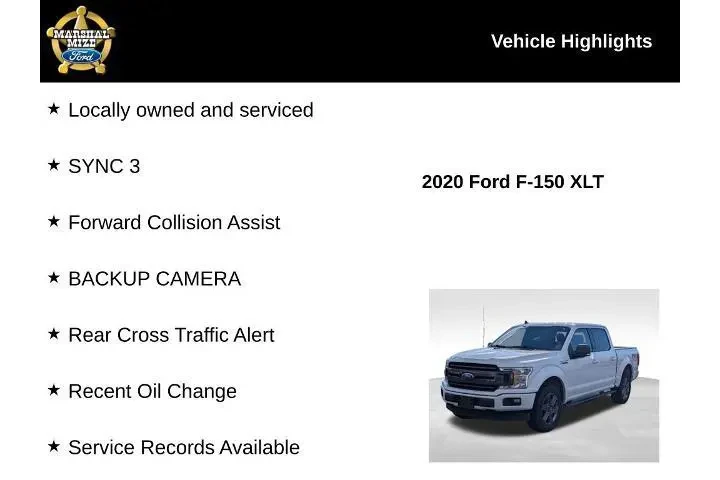 $27000 : Ford F-150 2020 4x4 XLT 4dr image 2