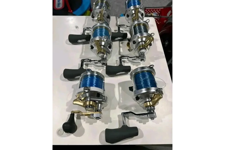 $450 : Shimano Talica 2 speed reels. image 1