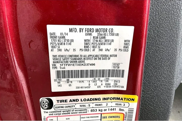 $15991 : Ford F-150 2014 4x4 FX4 4dr image 8