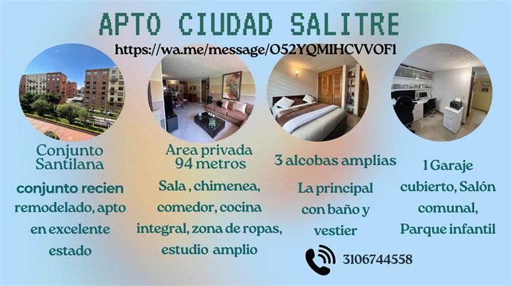 $645000000 : Apartamento Ciudad Salitre image 2