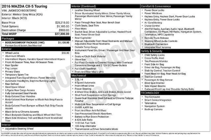 $14900 : Mazda CX-5 2016 Touring 4dr image 3