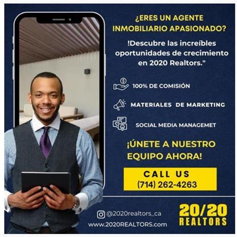 ¡ÚNETE A 20/20 REALTORS! image 1