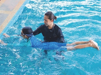 Instructora de natación
