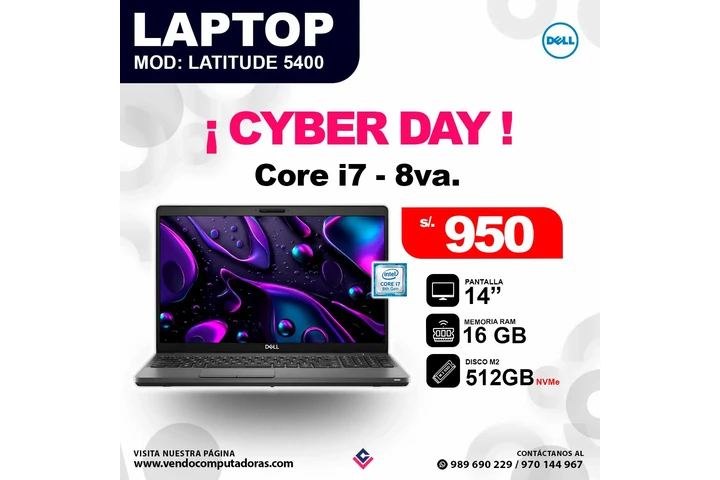 Laptop Dell Intel Core i7 - 8v image 3