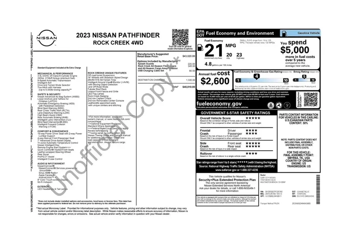 $37503 : Nissan Pathfinder 2023 AWD R image 3