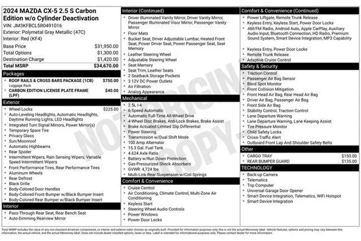 $22966 : Mazda CX-5 2024 AWD 2.5 S Ca image 3