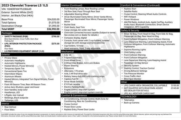 $25349 : Chevrolet Traverse 2023 LS 4 image 4