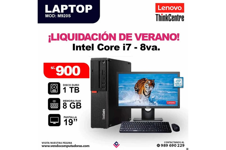 Computadora Intel Core i7 8va. image 5
