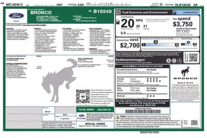 $39858 : Ford Bronco 2024 4x4 Big Ben image 6