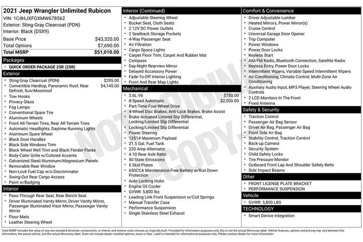 $33585 : Jeep Wrangler Unlimited 2021 image 7