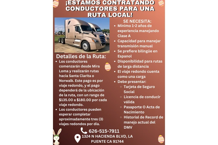 MANEJADOR DE CAMINOETA CLASE A image 1