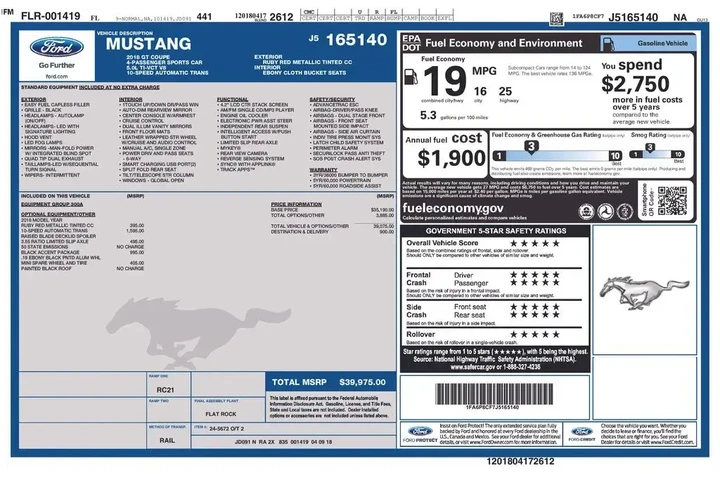 $24900 : Ford Mustang 2018 GT 2dr Fas image 2