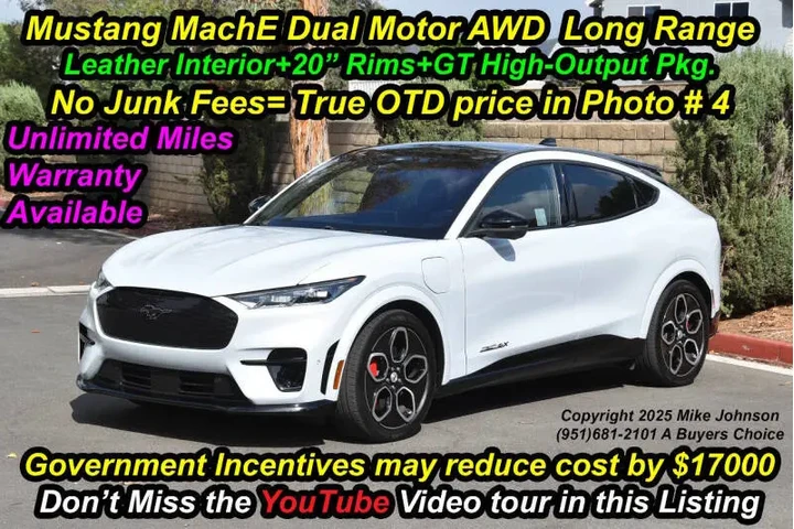 $34999 : 2022 Mustang Mach-E GT image 1