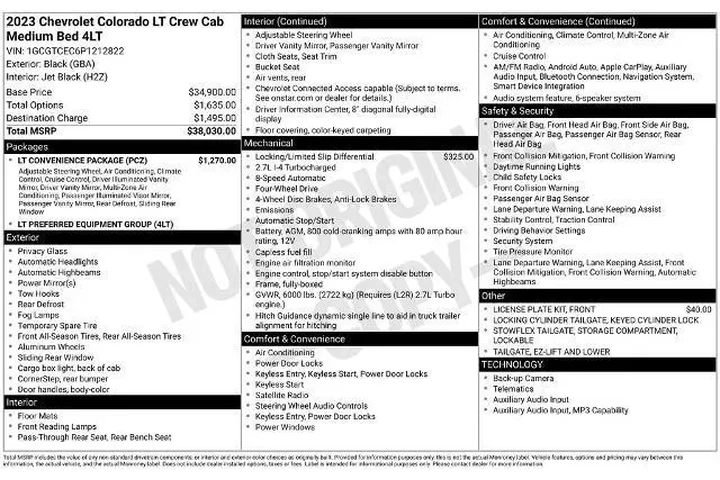 $34043 : Chevrolet Colorado 2023 4x4 image 3
