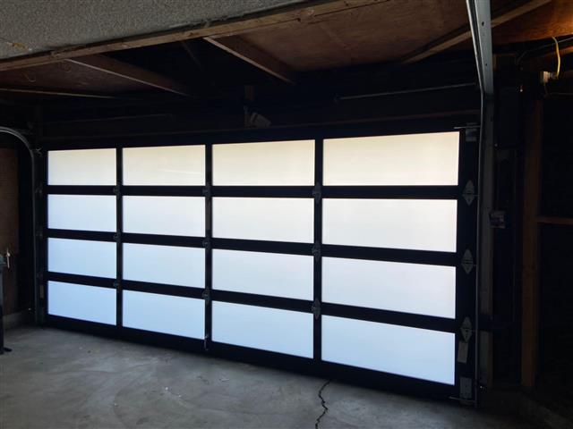 Full glass view garage door image 2