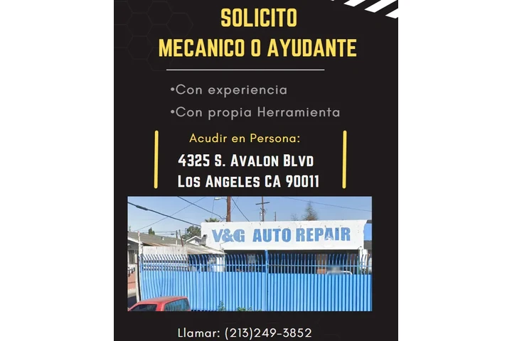 SOLICITO MECANICO o AYUDANTE image 1
