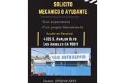 SOLICITO MECANICO o AYUDANTE en Los Angeles