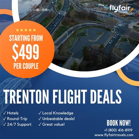 Cheap Flights to Trenton $XXX image 1