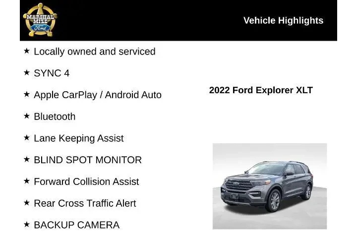 $25000 : Ford Explorer 2022 XLT 4dr S image 2